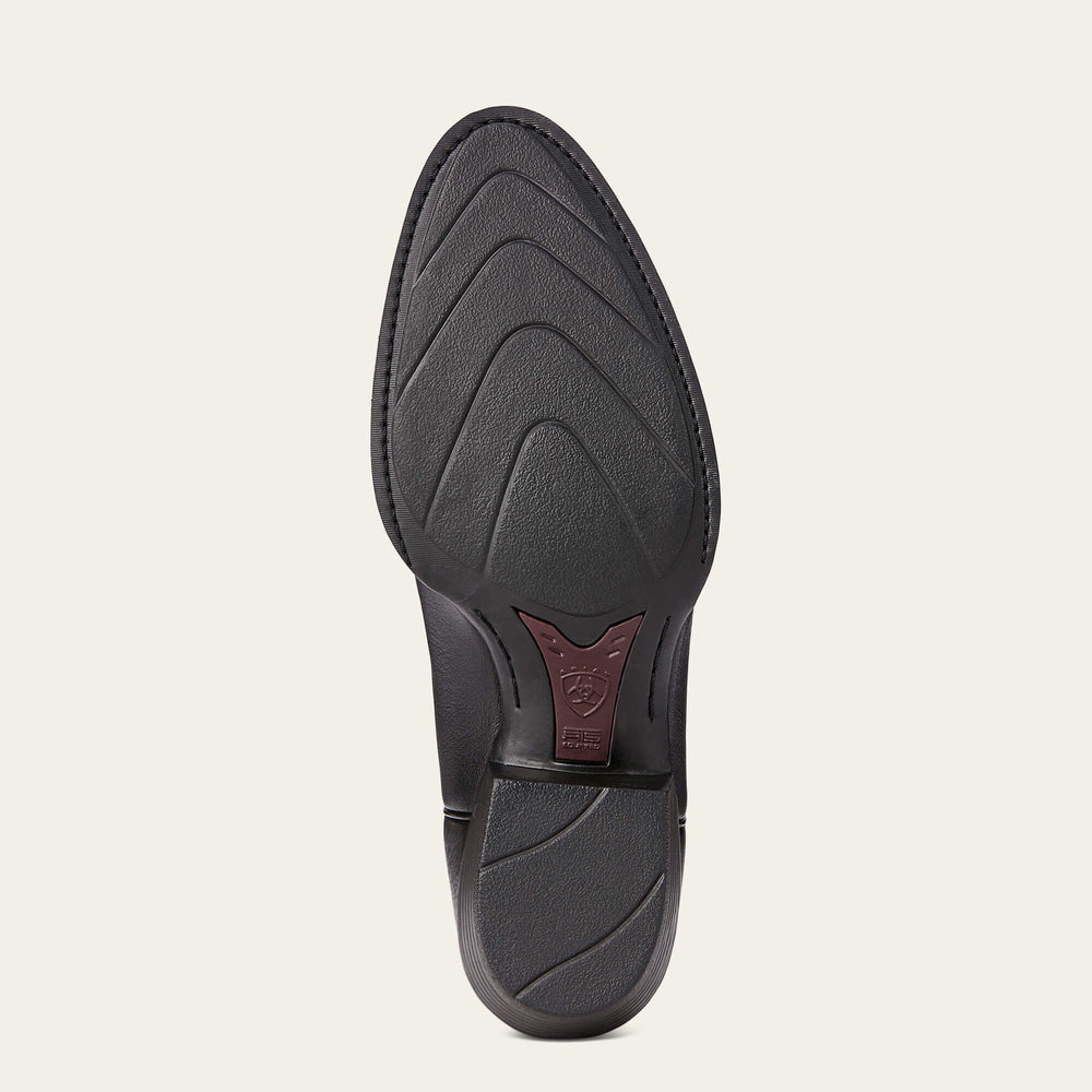 Heritage R Toe Western Boot Men - BLACK DEERTAN