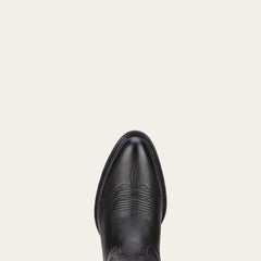 Heritage R Toe Western Boot Men - BLACK DEERTAN