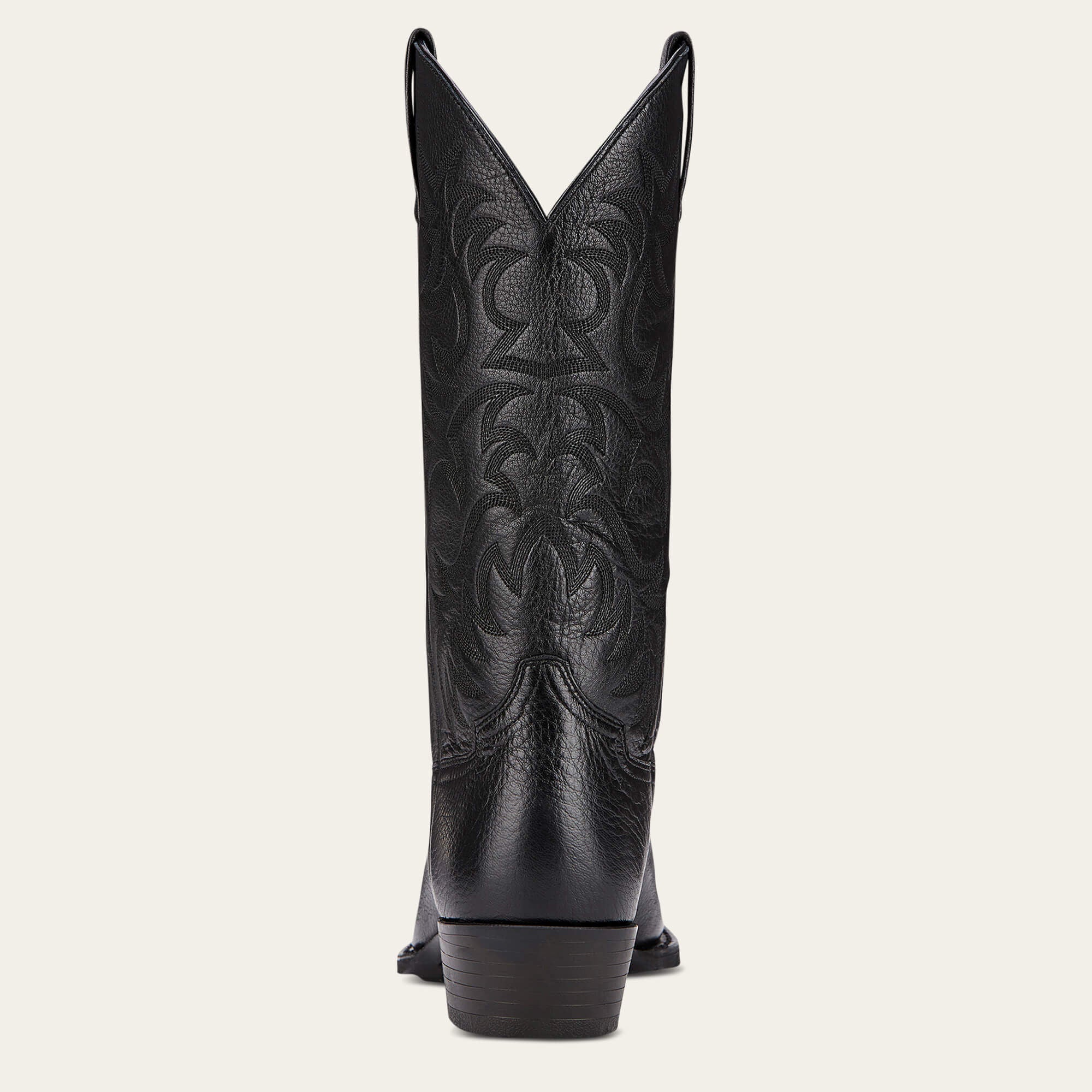 Heritage R Toe Western Boot Men - BLACK DEERTAN