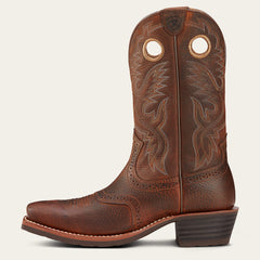 Heritage Roughstock Cowboy Boot Men - BROWN OILED ROWDY