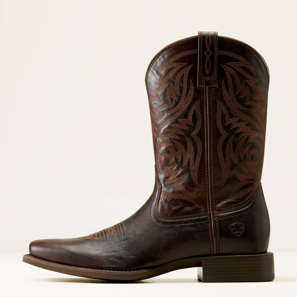 Sport Herdsman Cowboy Boot Men - BURNISHED CHOCOLATE