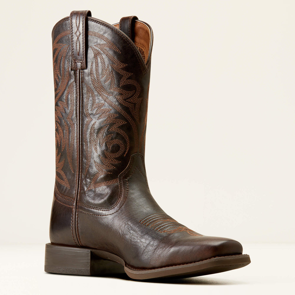 Sport Herdsman Cowboy Boot Men - BURNISHED CHOCOLATE