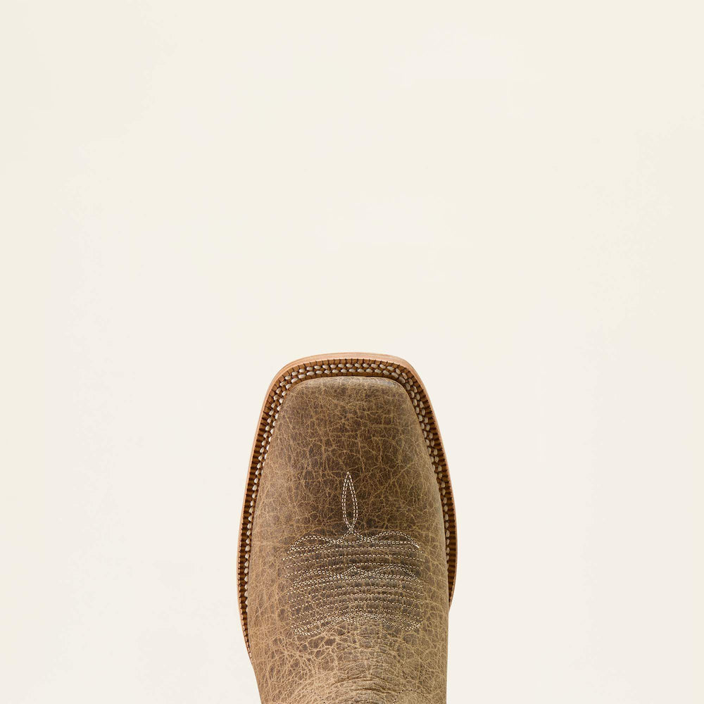 Gold Point Wide Square Toe Cowboy Boot Men - EARTH BROWN BISON/ROYAL BLUE