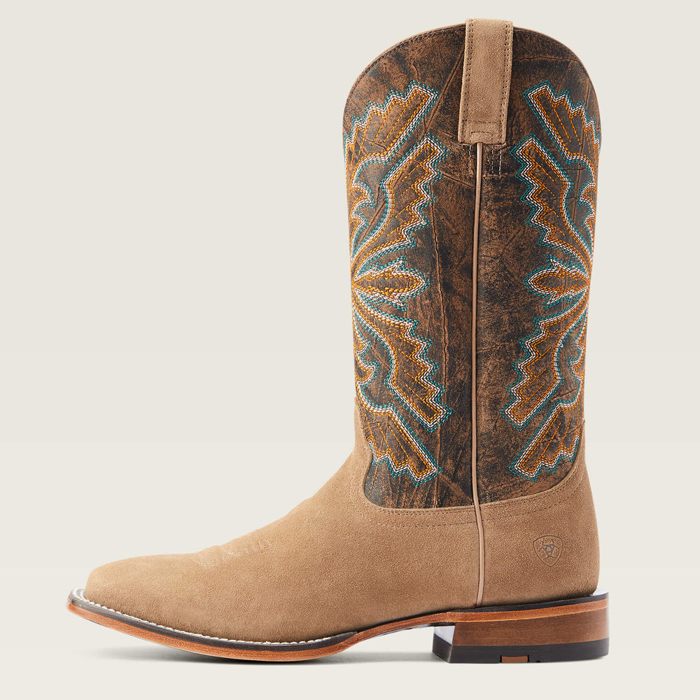 Sting Wide Square Toe Cowboy Boot Men - EARTH