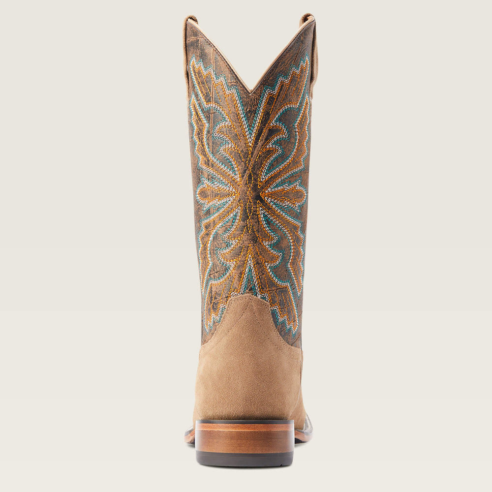 Sting Wide Square Toe Cowboy Boot Men - EARTH