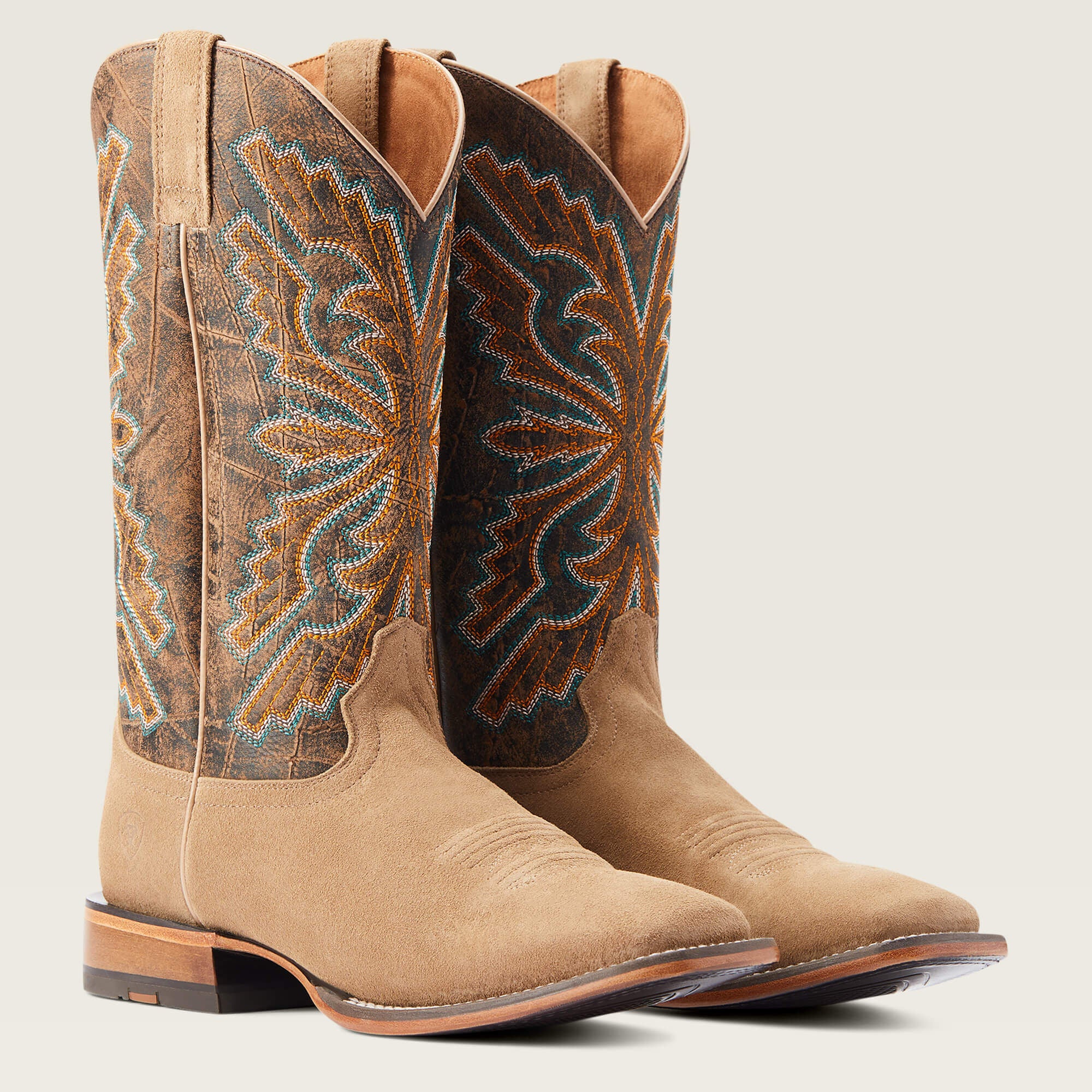 Sting Wide Square Toe Cowboy Boot Men - EARTH
