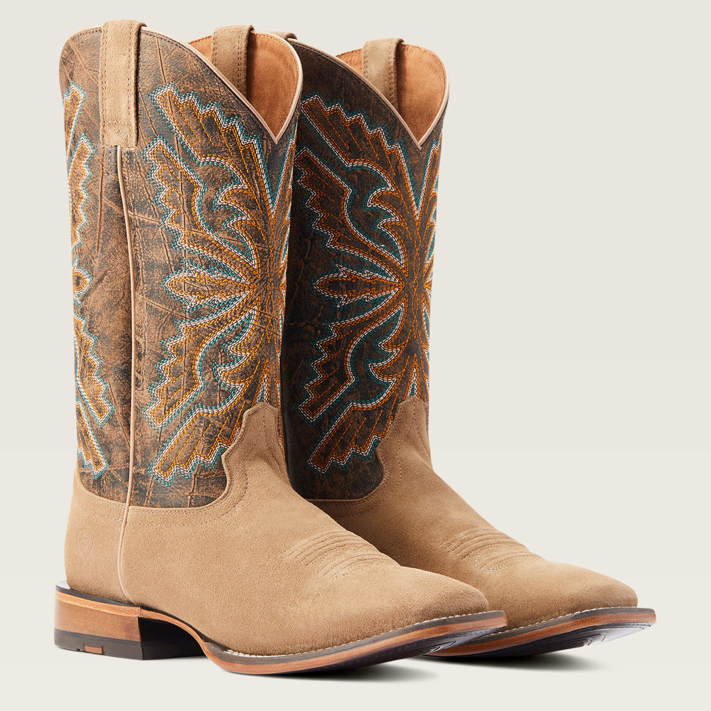 Sting Wide Square Toe Cowboy Boot Men - EARTH
