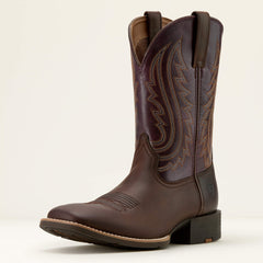 Sport Big Country Wide Square Toe Cowboy Boot Men - BARLEY BROWN/PERFECT PURPLE