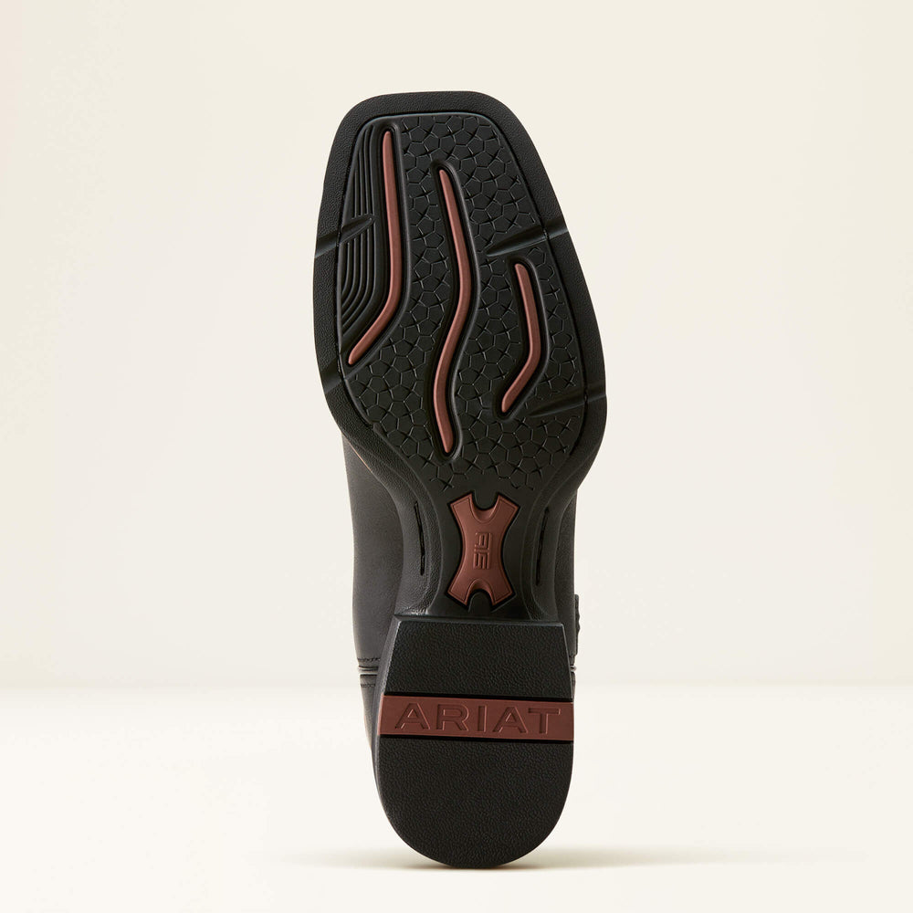 Sport Big Country Wide Square Toe Cowboy Boot Men - BASIC BLACK/MAHOGANY