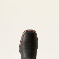 Sport Big Country Wide Square Toe Cowboy Boot Men - BASIC BLACK/MAHOGANY