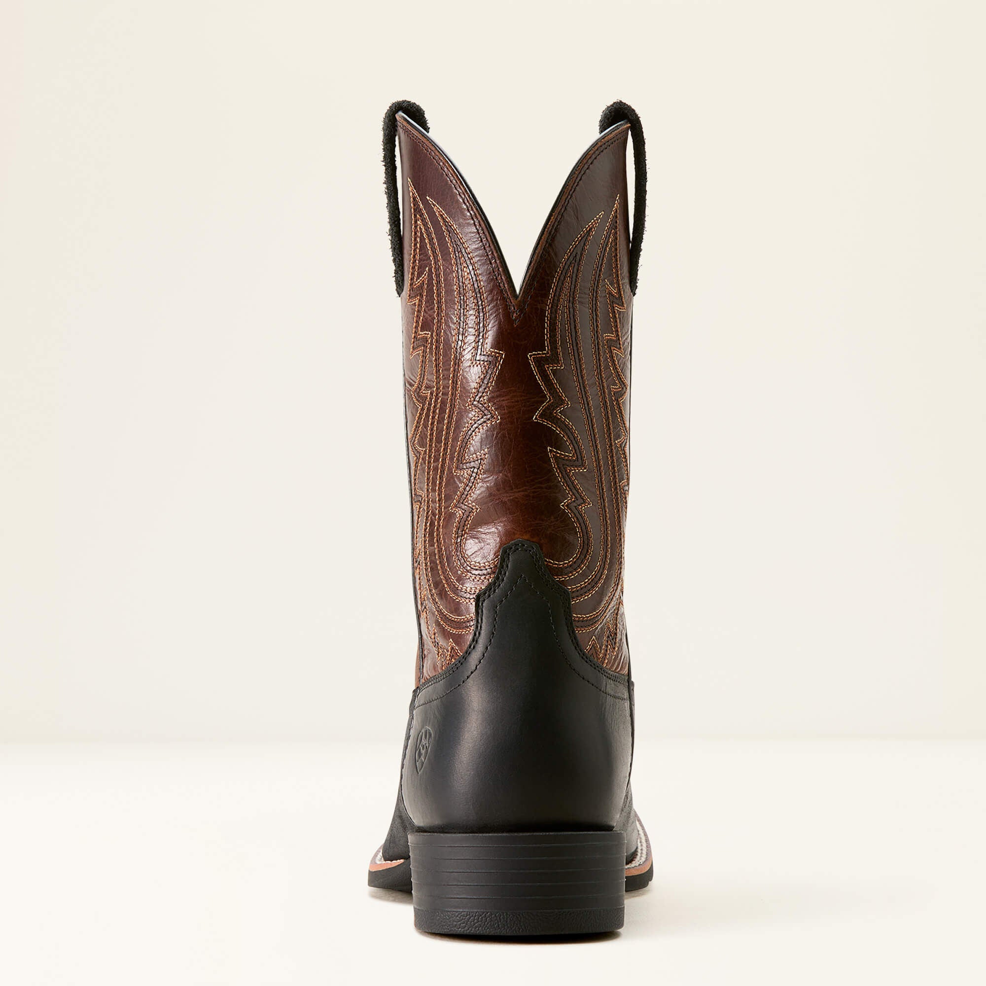 Sport Big Country Wide Square Toe Cowboy Boot Men - BASIC BLACK/MAHOGANY