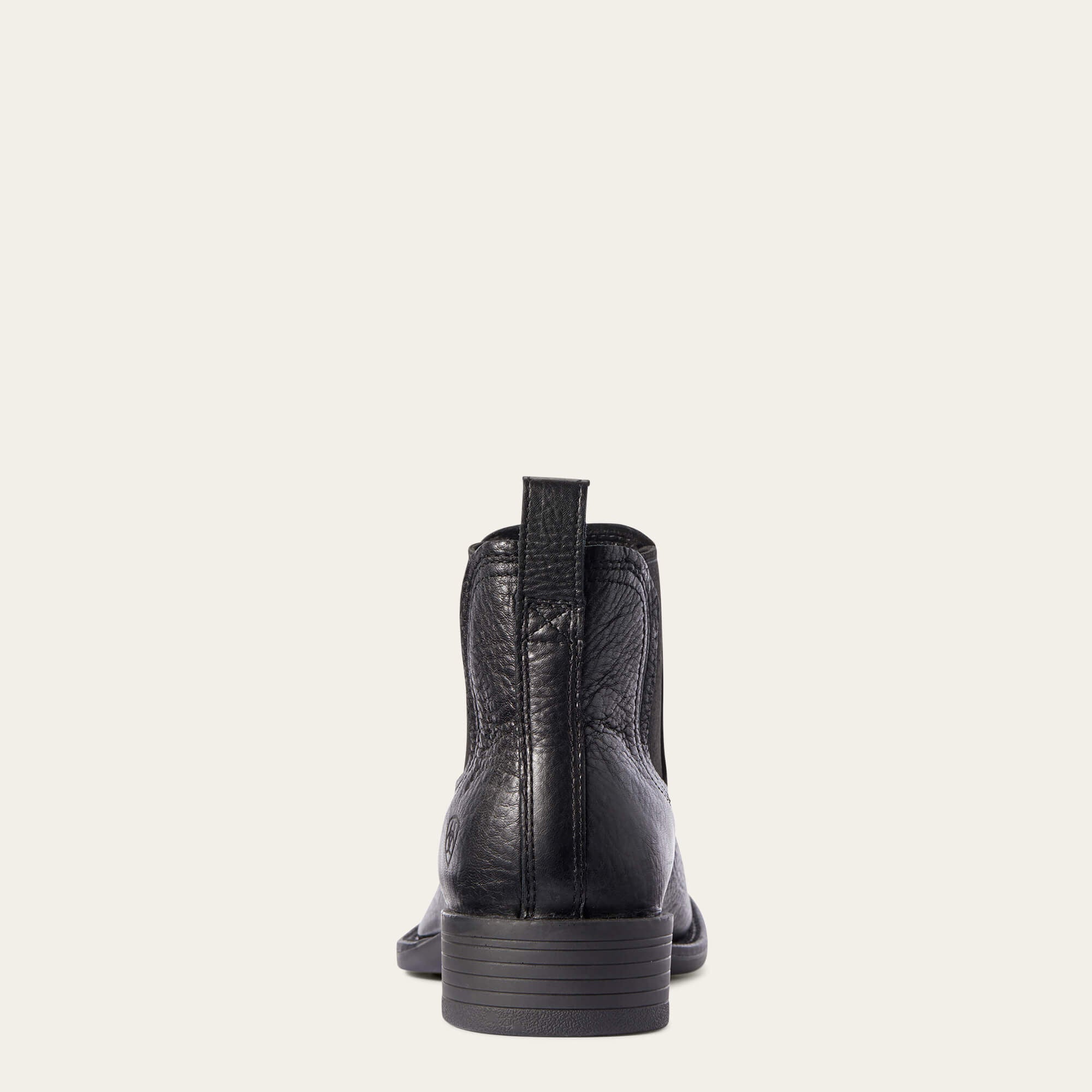 Booker Chelsea Wide Square Toe Western Boot Men - BLACK