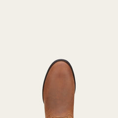 Heritage Roper Western Boot Men - DISTRESSED BROWN