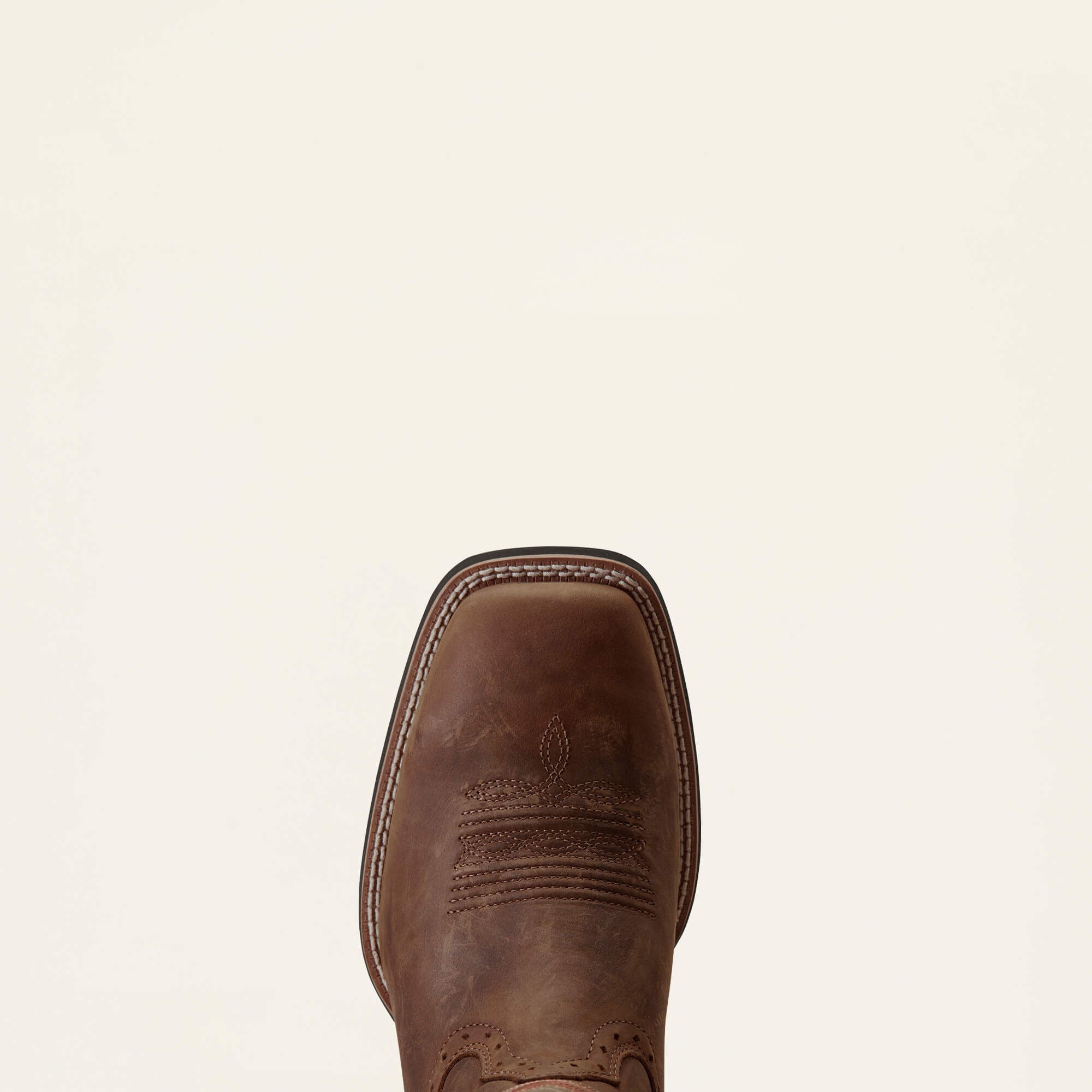 Sport Wide Square Toe Cowboy Boot Men - DISTRESSED BROWN