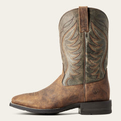 Amos Cowboy Boot Men - SORREL CRUNCH/ARMY GREEN