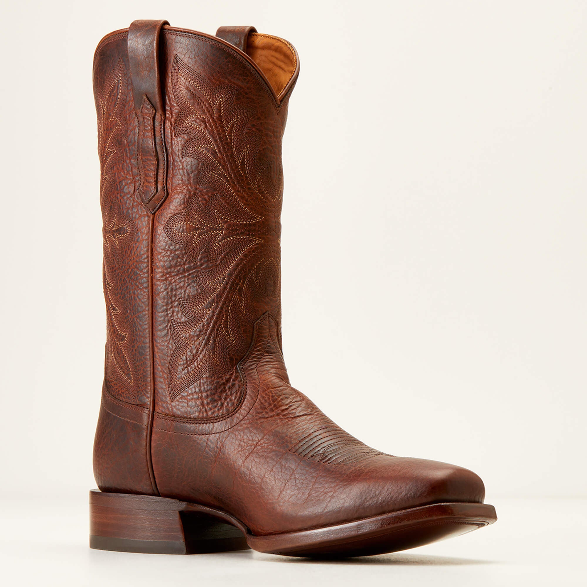 Bench Made Stilwell Cowboy Boot Men - SADDLE BROWN BISON