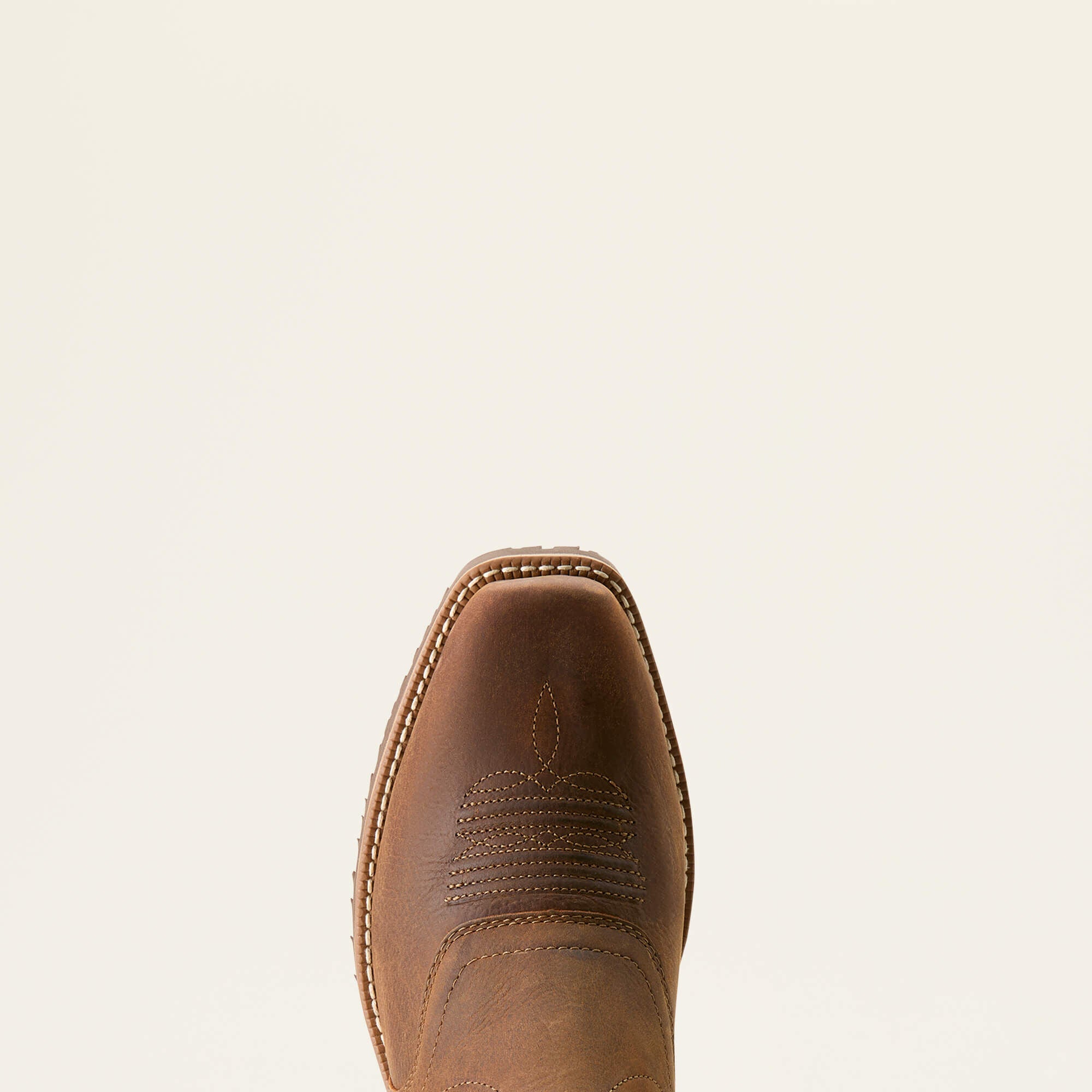 Hybrid Roughstock Square Toe Waterproof Cowboy Boot Men - STATUS BROWN