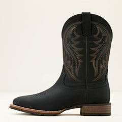 Hybrid Rancher Cowboy Boot Men - JASPER BLACK