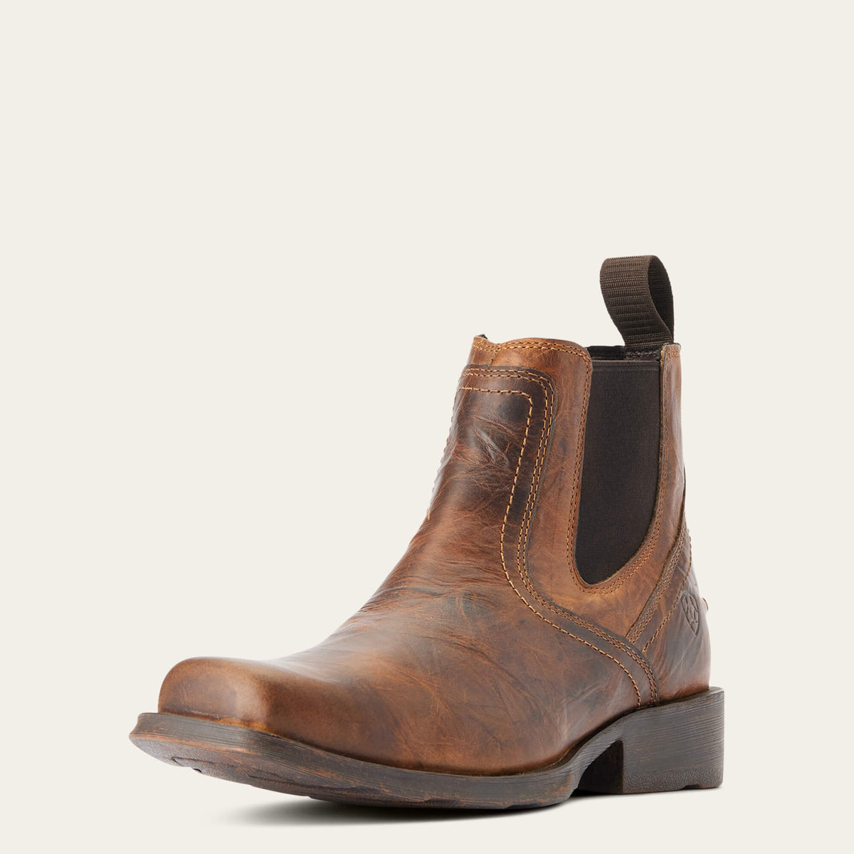 Midtown Rambler Square Toe Chelsea Boot Men - BARN BROWN