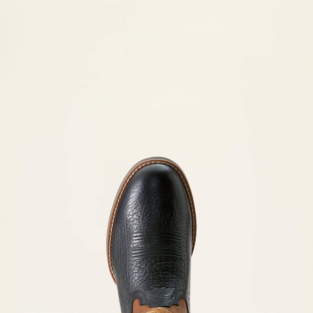 Sport Stratten Cowboy Boot Men - BLACK ADOBE/WEATHERED CHESTNUT