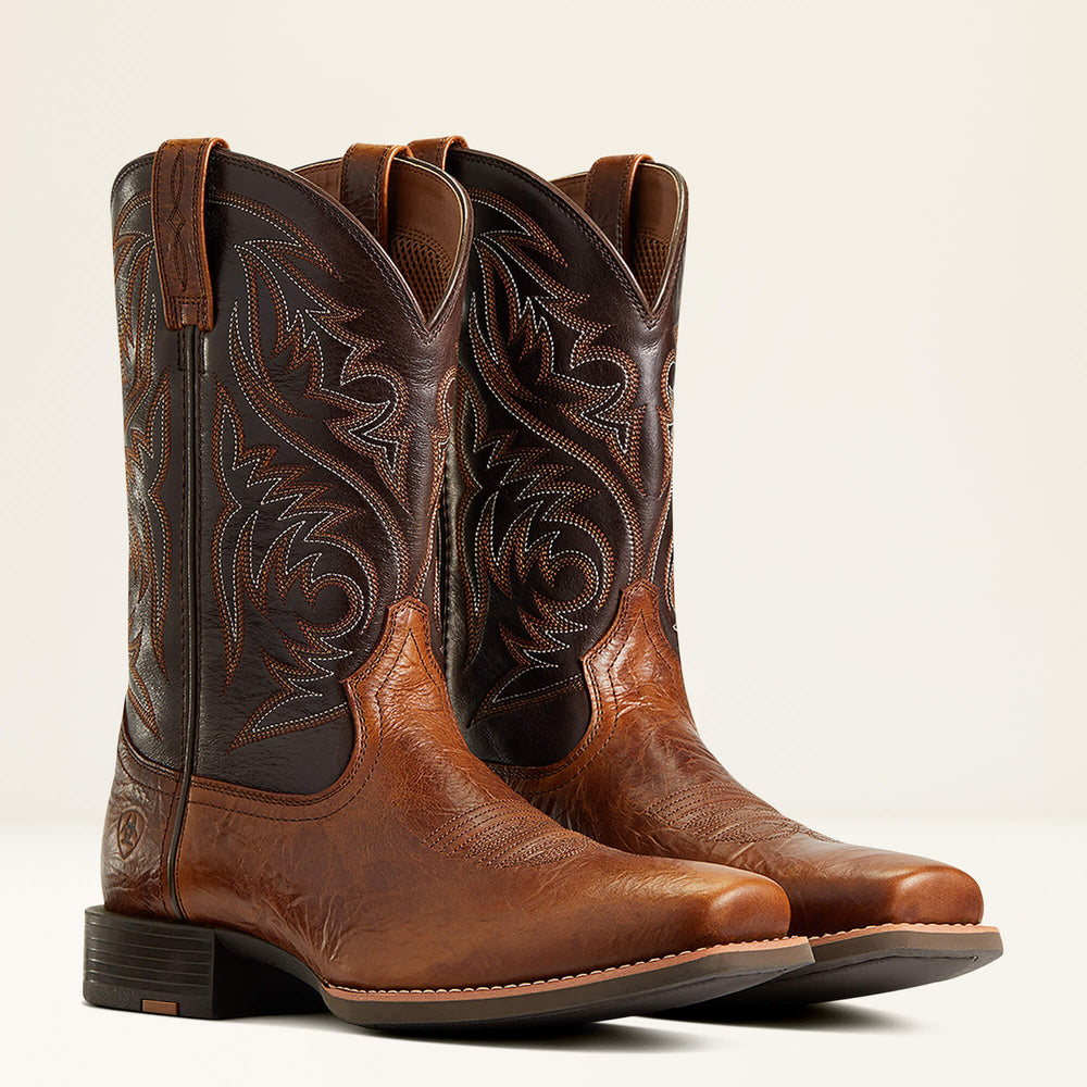 Sport Herdsman Cowboy Boot Men - PEANUT BUTTER/CHAGA BROWN