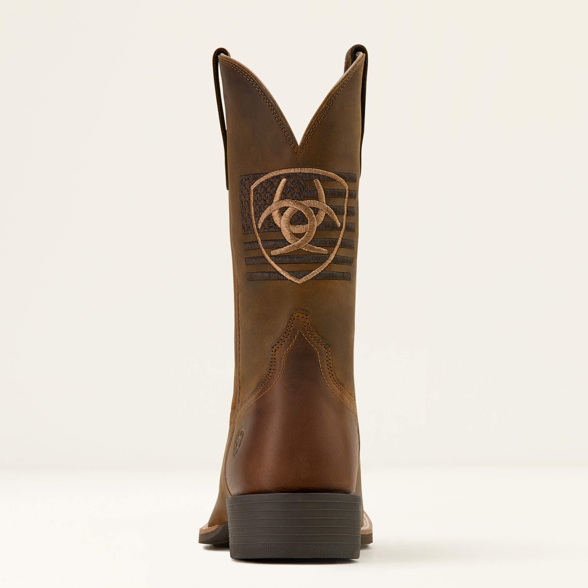 Sport Freedom Wide Square Toe Cowboy Boot Men - DISTRESSED BROWN