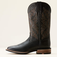 Ricochet Wide Square Toe Cowboy Boot Men - BLACK CARBON