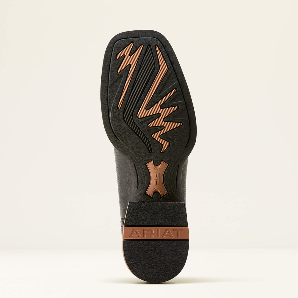 Ricochet Wide Square Toe Cowboy Boot Men - BLACK CARBON