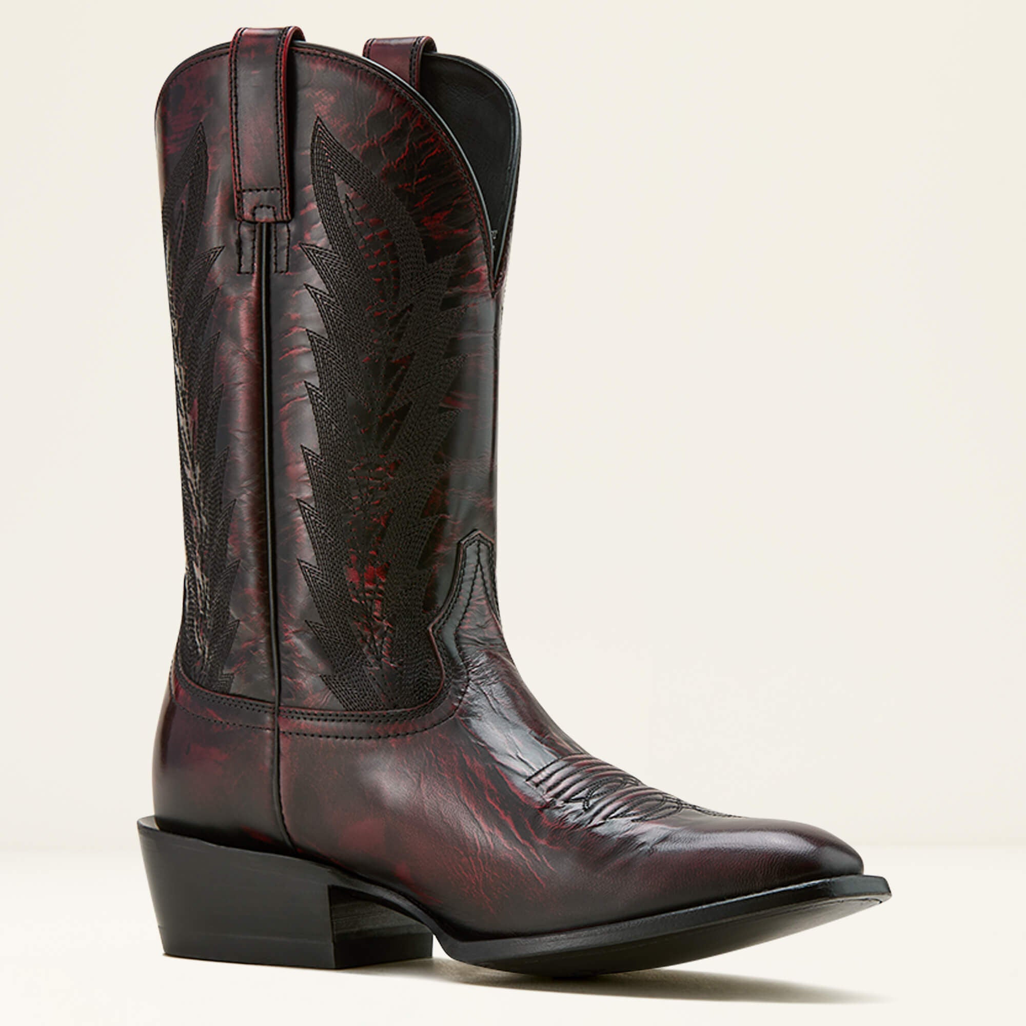 Willie Western Boot Men - BLACK CHERRY