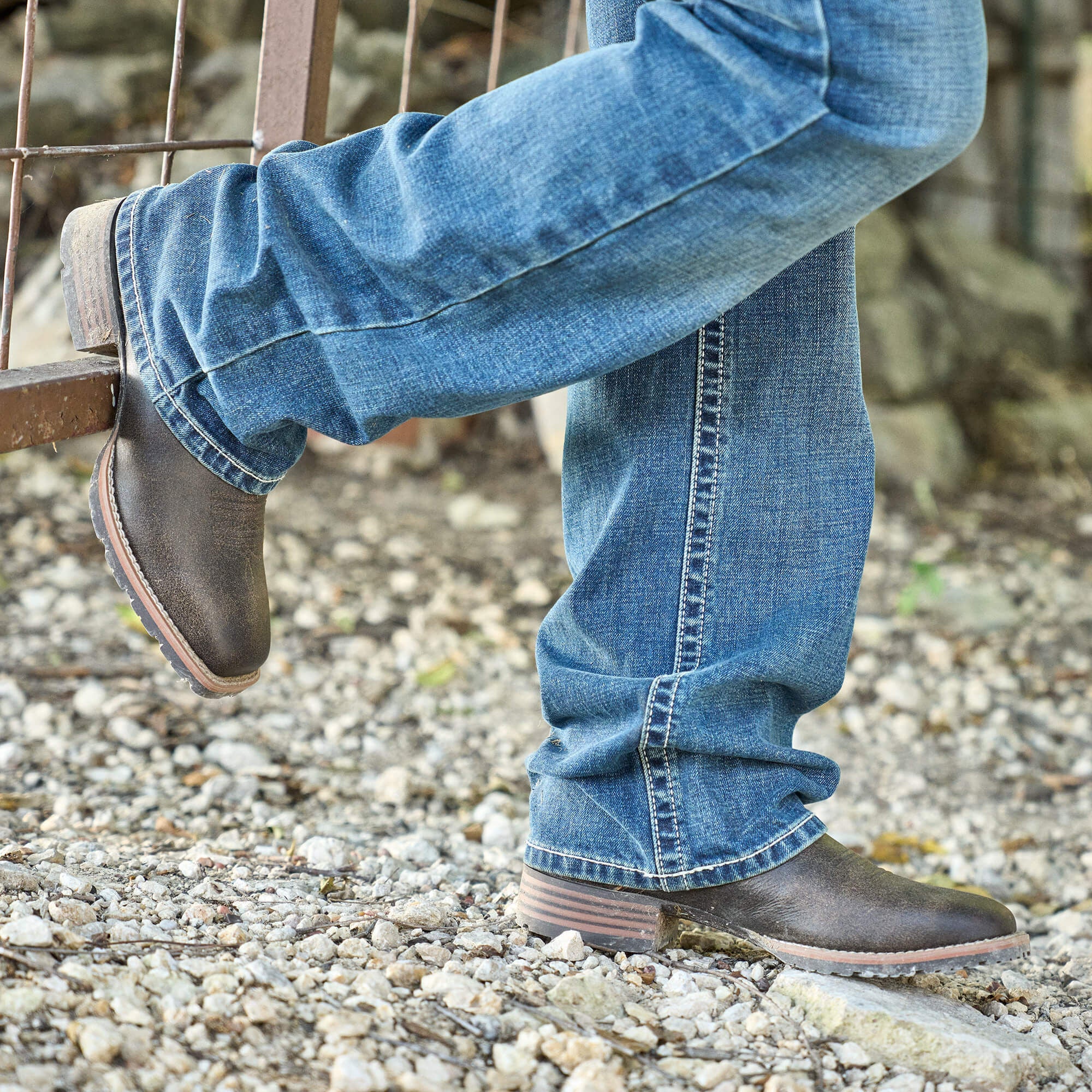 Hybrid Low Boy Wide Square Toe Chelsea Boot Men - ACORN