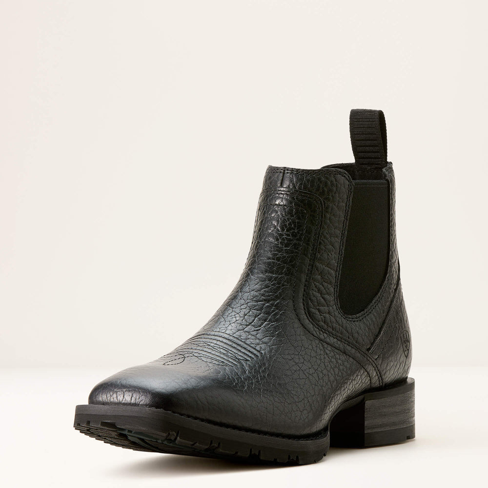 Hybrid Low Boy Wide Square Toe Chelsea Boot Men - BLACK ADOBE