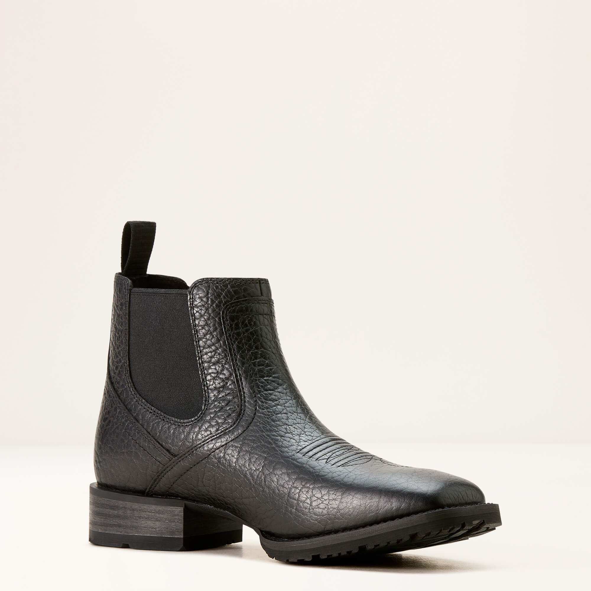 Hybrid Low Boy Wide Square Toe Chelsea Boot Men - BLACK ADOBE