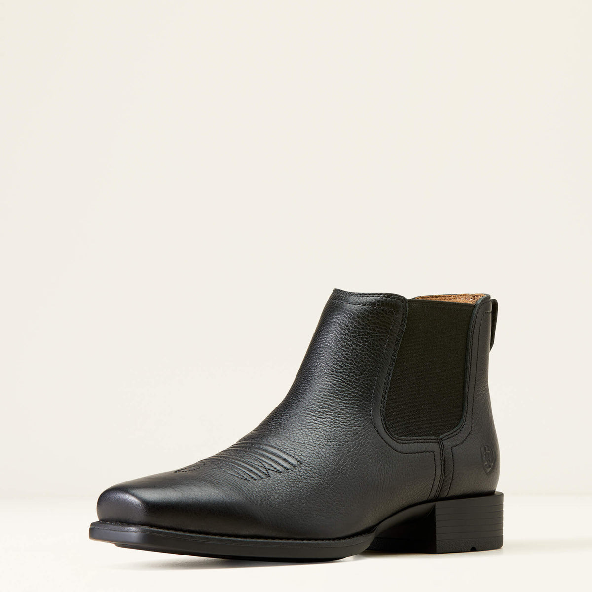 Booker Ultra Square Toe Western Boot Men - BLACK DEERTAN
