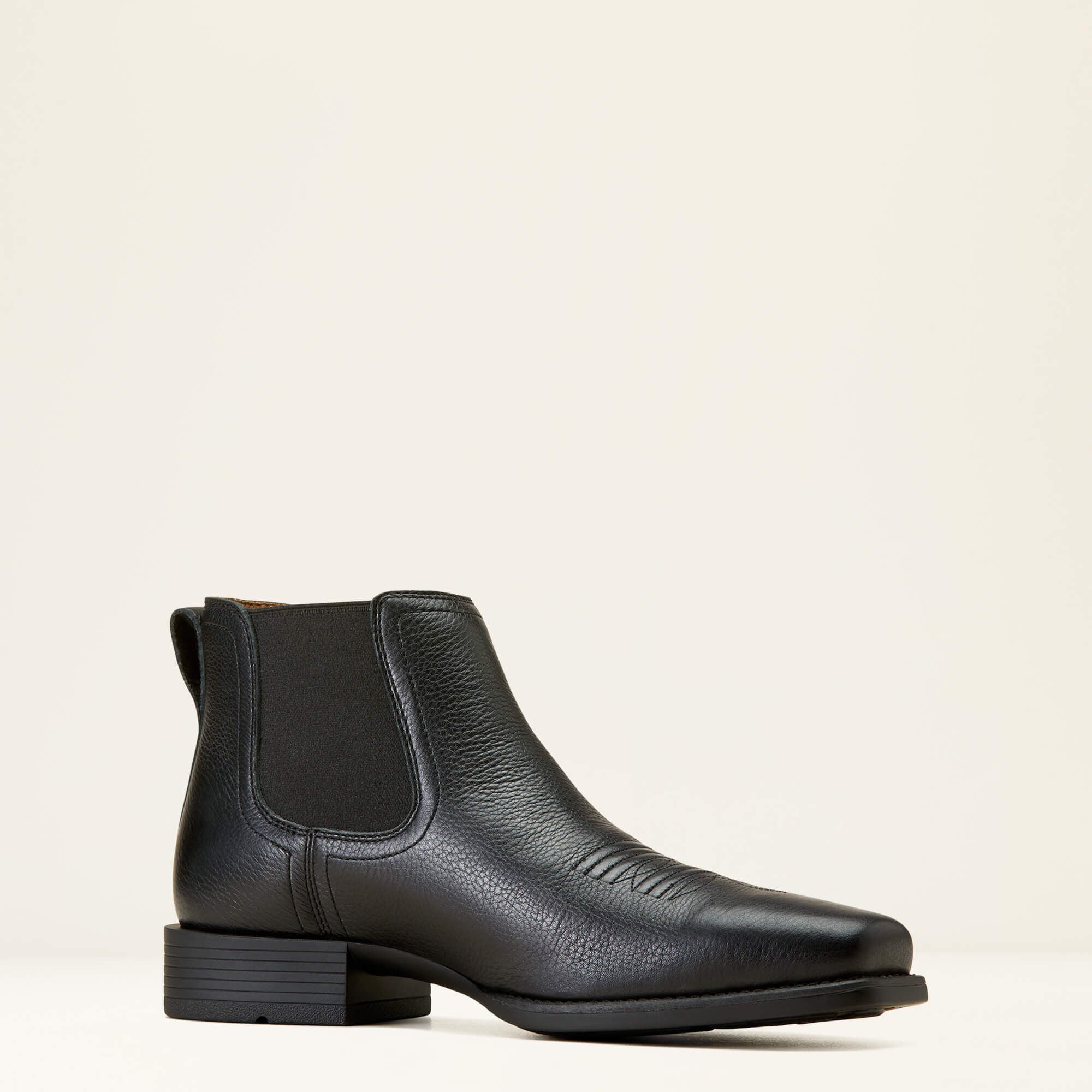 Booker Ultra Square Toe Western Boot Men - BLACK DEERTAN