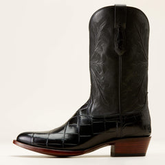Bench Made James Western Boot Men - BLACK AMERICAN ALLIGATOR