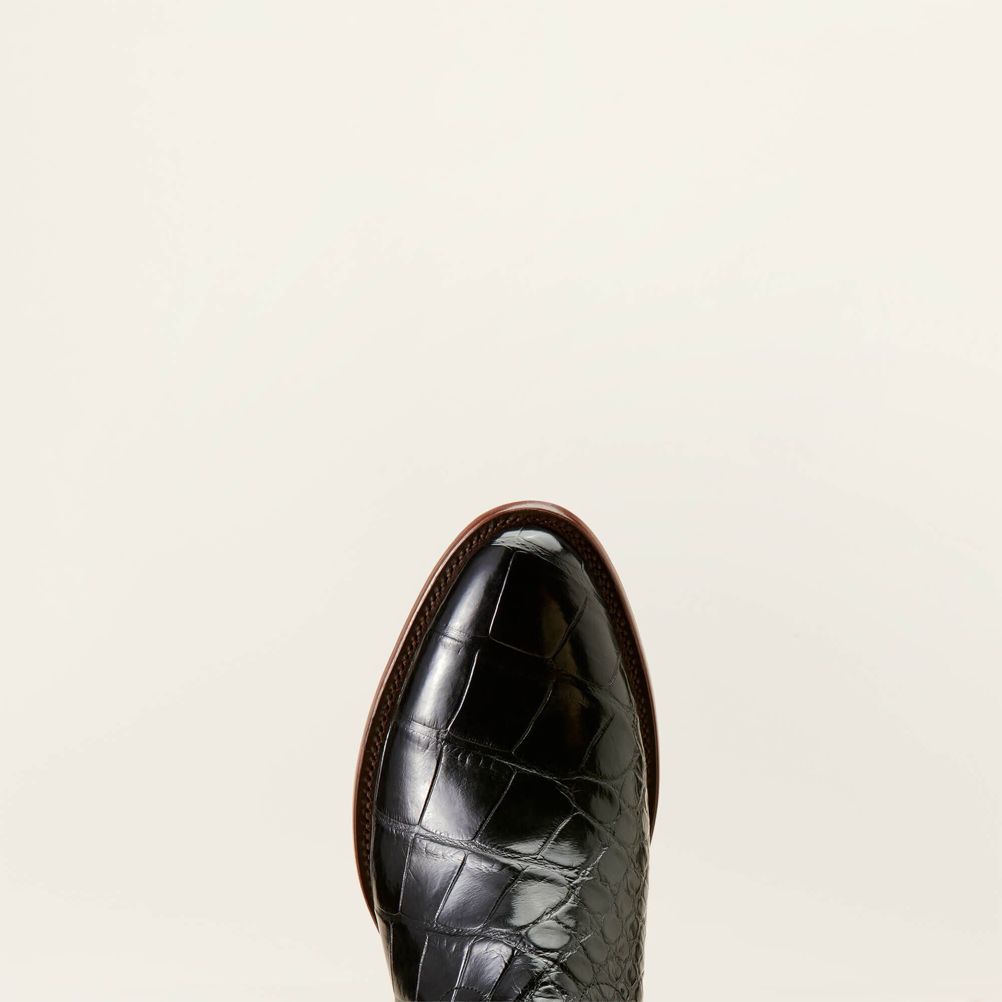 Bench Made James Western Boot Men - BLACK AMERICAN ALLIGATOR