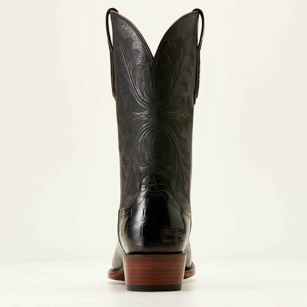 Bench Made James Western Boot Men - BLACK AMERICAN ALLIGATOR