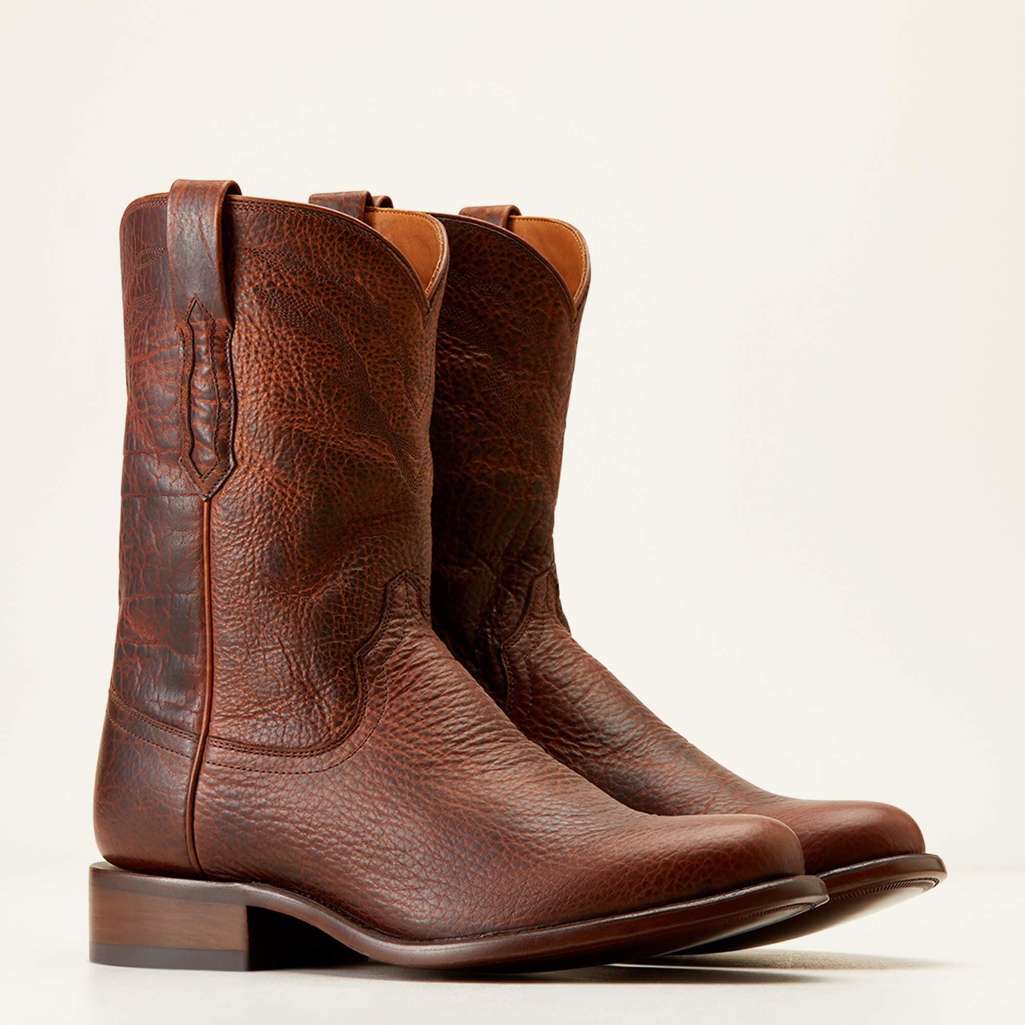 Bench Made Clanton Western Boot Men - SADDLE BROWN BISON