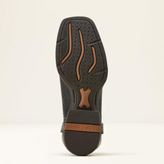 Sport Antlers Cowboy Boot Men - BLACK ADOBE/FOUR LEAF CLOVER