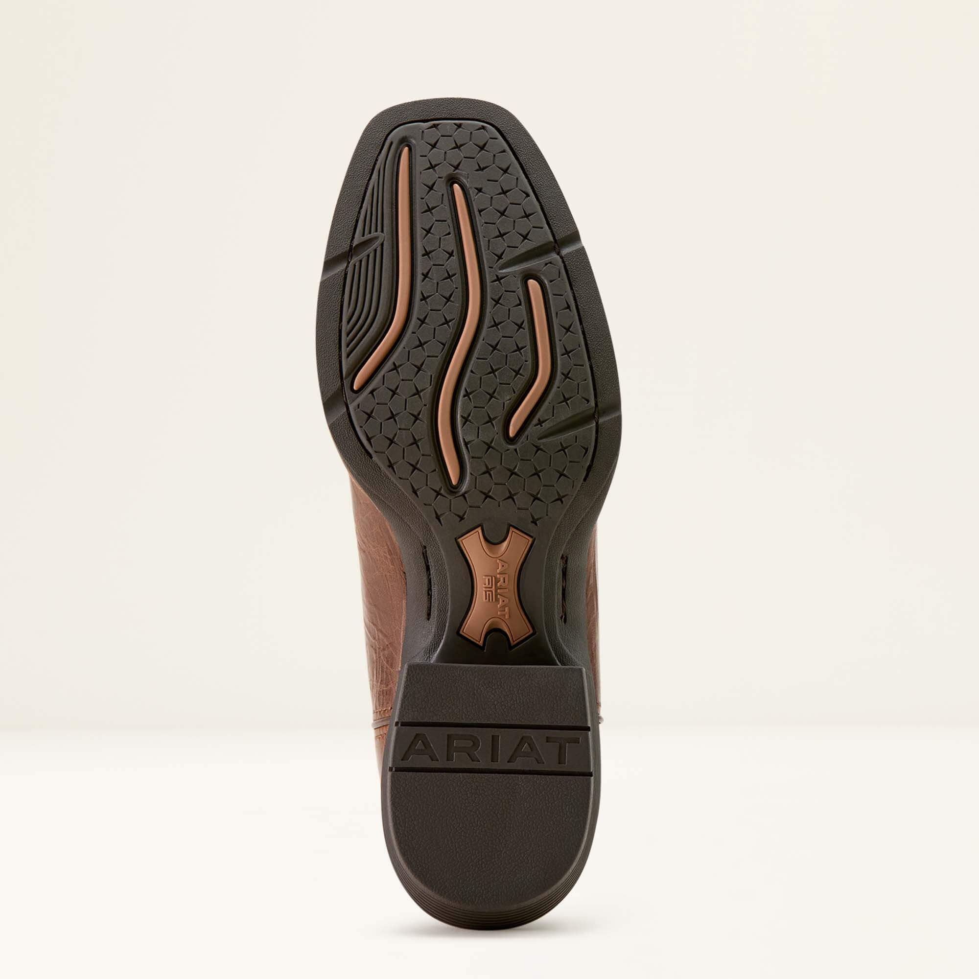 Sport Narrow Cutter Toe Cowboy Boot Men - DARK TAN
