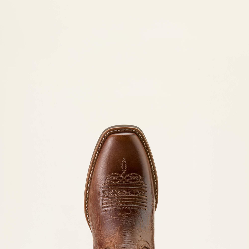 Sport Narrow Cutter Toe Cowboy Boot Men - DARK TAN