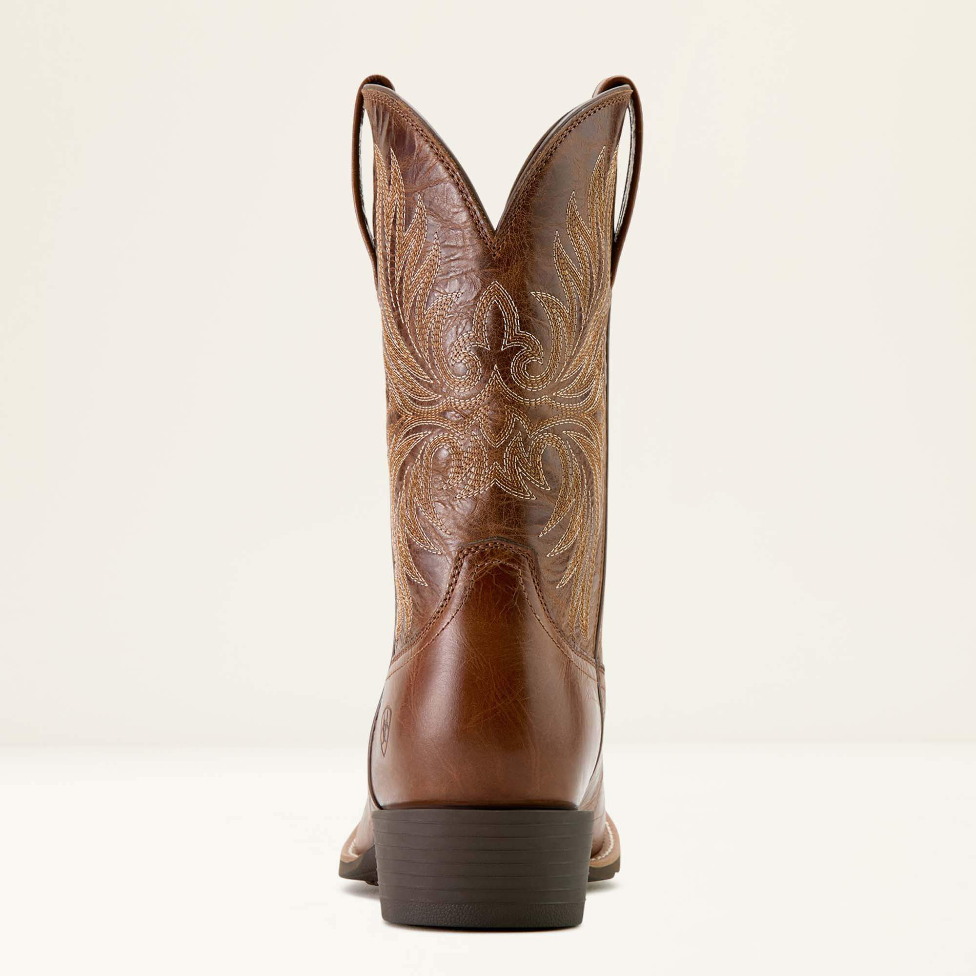 Sport Narrow Cutter Toe Cowboy Boot Men - DARK TAN