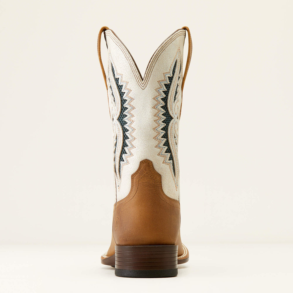 Rowder VentTEK 360 Wide Square Toe Cowboy Boot Men - MARBLED TAN/WHITE