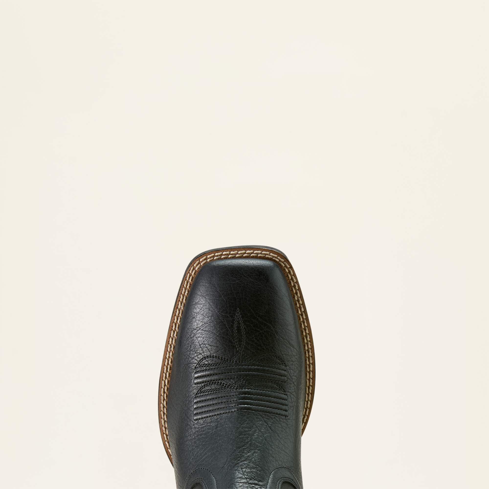 Captivate Wide Square Toe Cowboy Boot Men - BLACK OUT/SUPPLE BLACK