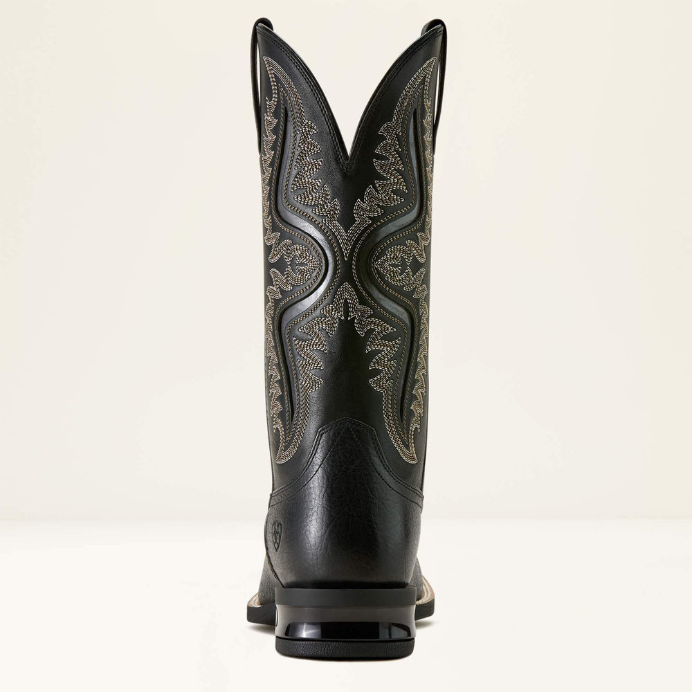 Captivate Wide Square Toe Cowboy Boot Men - BLACK OUT/SUPPLE BLACK