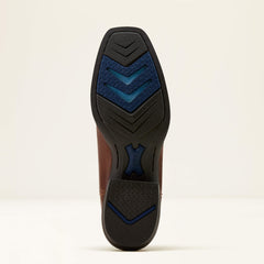 Hustler Cowboy Boot Men - BEASTY BROWN/PACIFIC BLUE