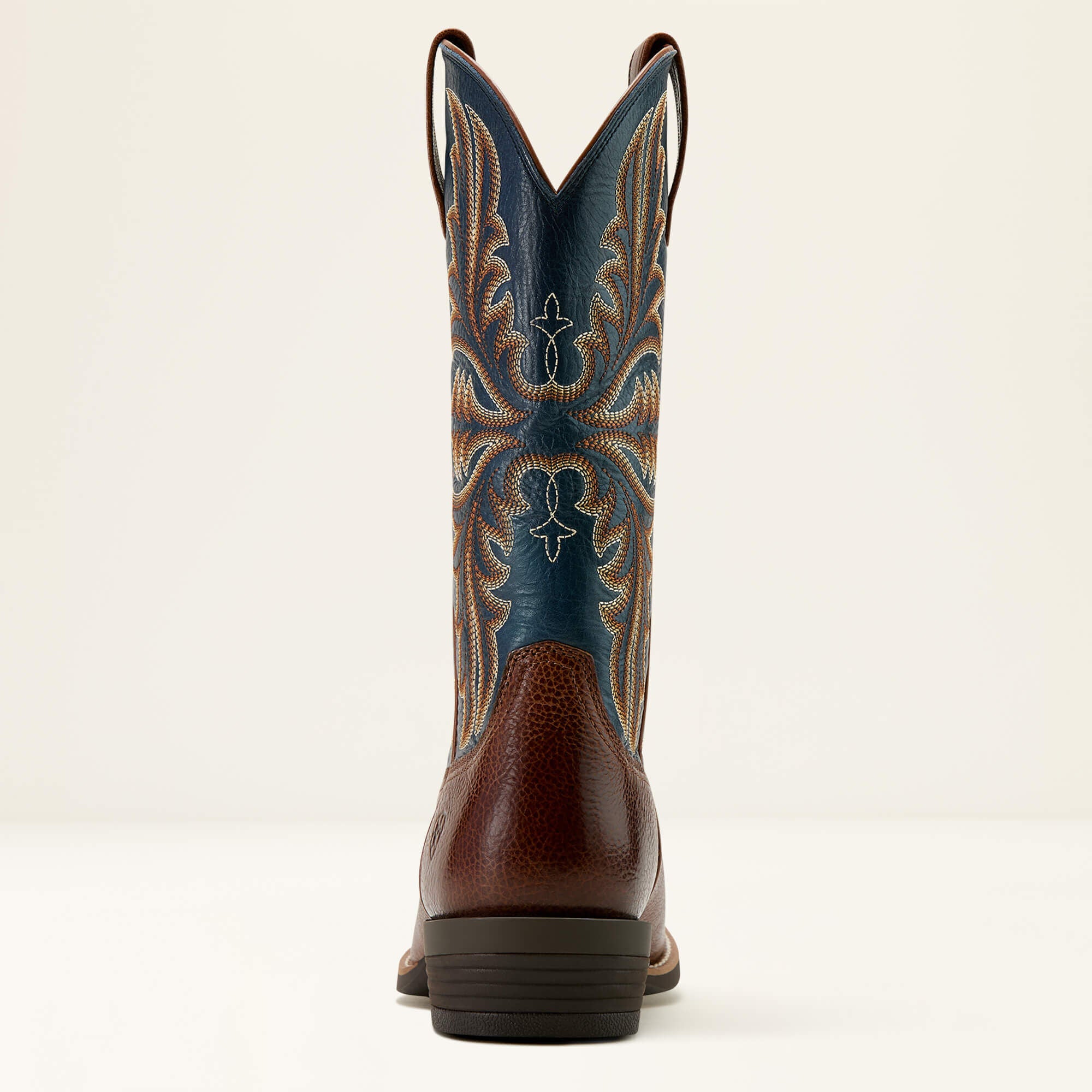 Hustler Cowboy Boot Men - BEASTY BROWN/PACIFIC BLUE