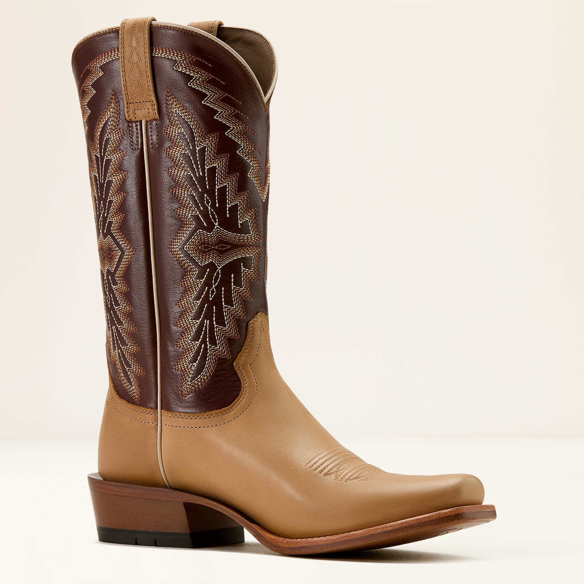 Futurity Showman Cowboy Boot Men - FLAXEN TAN/ENDURING CHOCOLATE