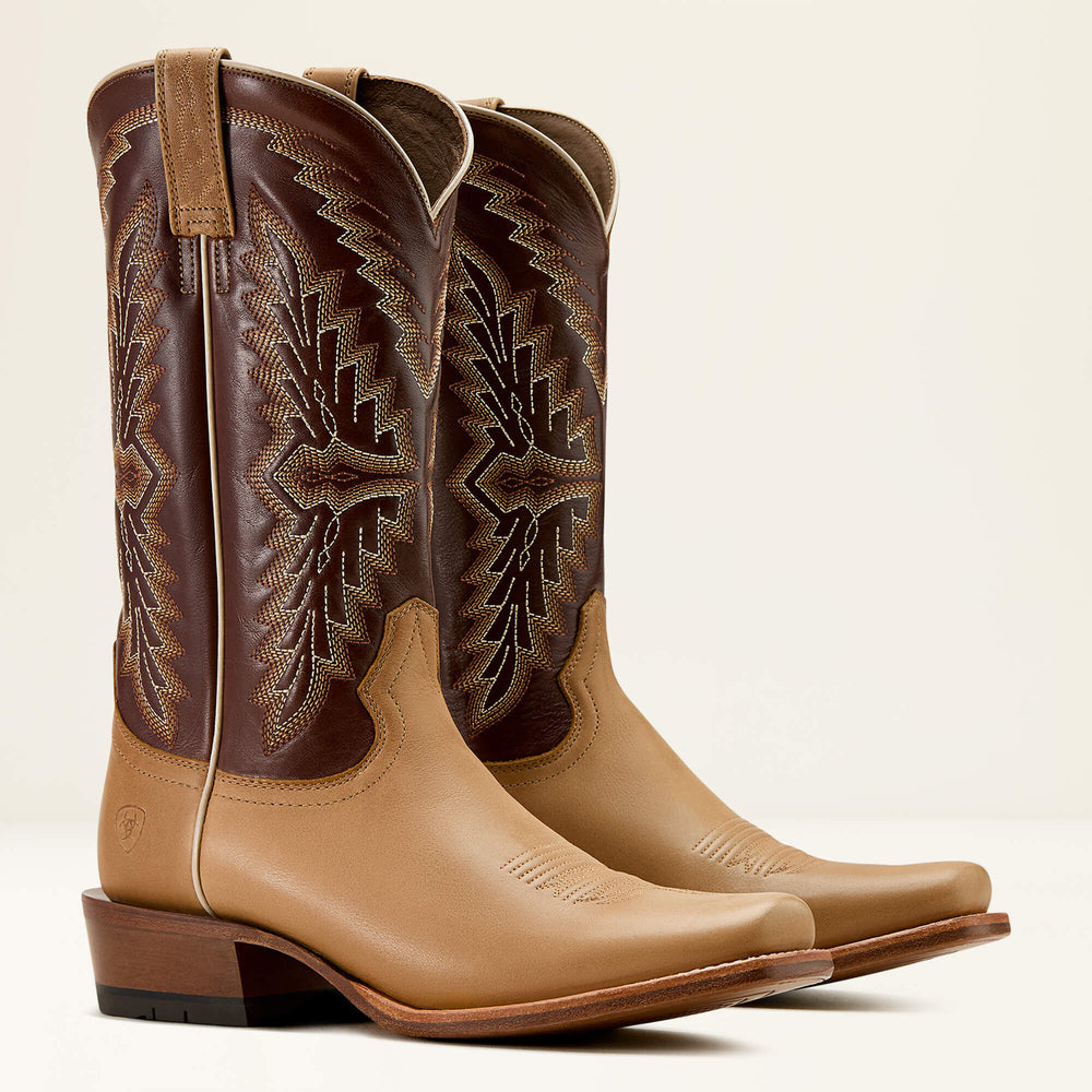Futurity Showman Cowboy Boot Men - FLAXEN TAN/ENDURING CHOCOLATE