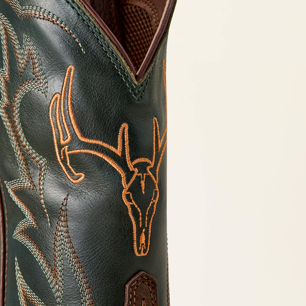 Sport Outdoor Cowboy Boot Men - BROWN OILED ROWDY/TACK GREEN